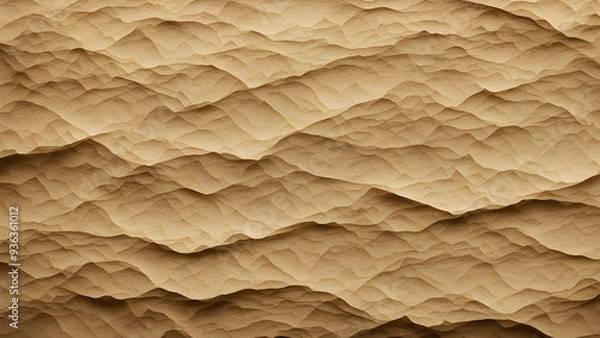 Obraz Soft sandy beige crumpled paper texture background 