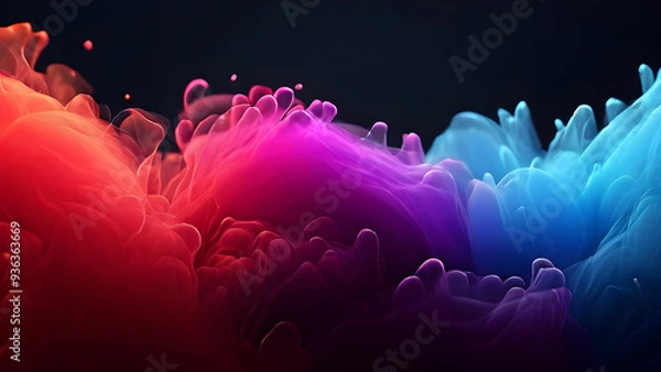 Obraz A gradient effect with brush stroke transitioning smoothly 