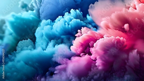 Obraz blue sky and cloudy texture background 