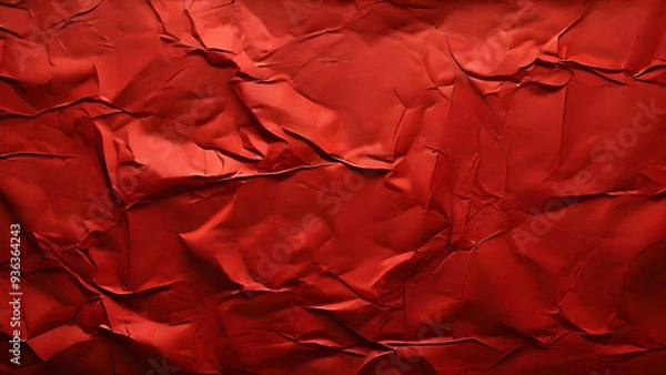 Obraz red crumpled paper texture background 