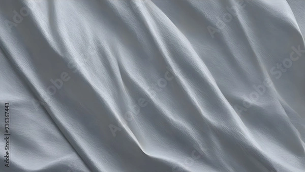 Obraz Silver wrinkled paper texture with sharp defined folds 