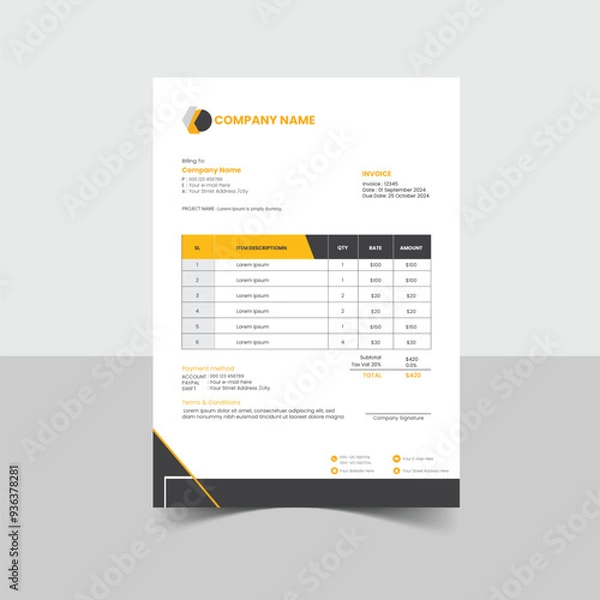 Fototapeta An invoice is a commercial document issued by a seller to a buyer, indicating the products, quantities, and agreed prices for products or services. You can send electronic invoices or paper invoices. 