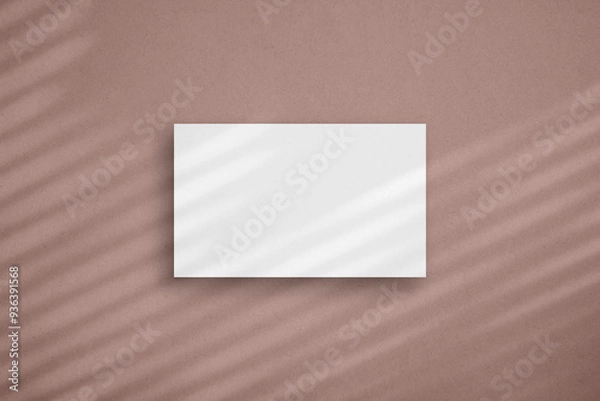 Obraz A single white horizontal paper sheet mockup, US Legal flyer mockup, paper, letter, invitation card.