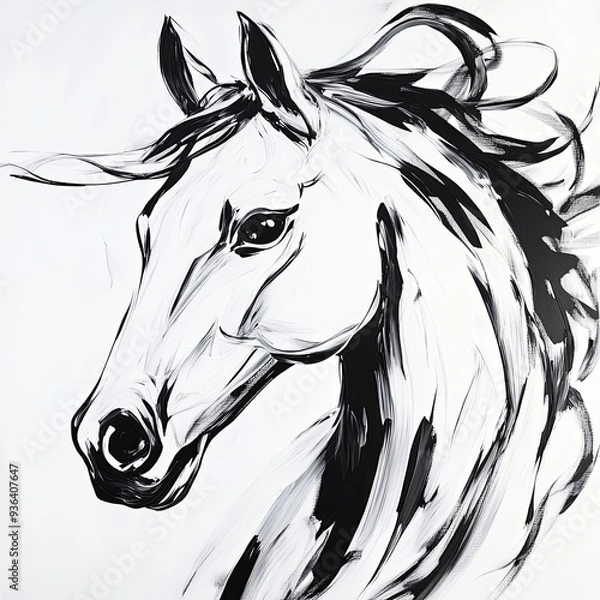 Obraz horse illustration