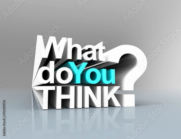 Obraz What do you think ?