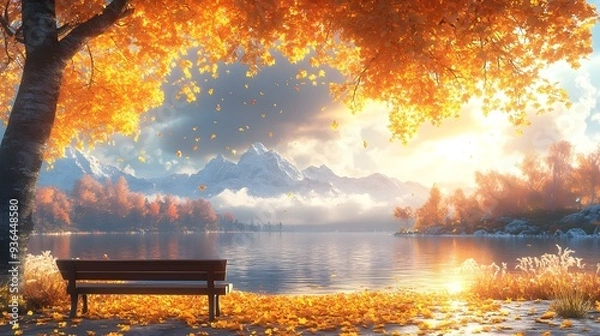 Obraz Four seasons landscape