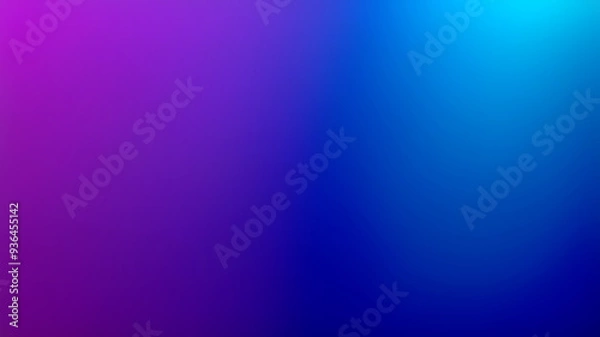 Fototapeta Blue and purple gradient background, simple style, flat design, minimalist style.