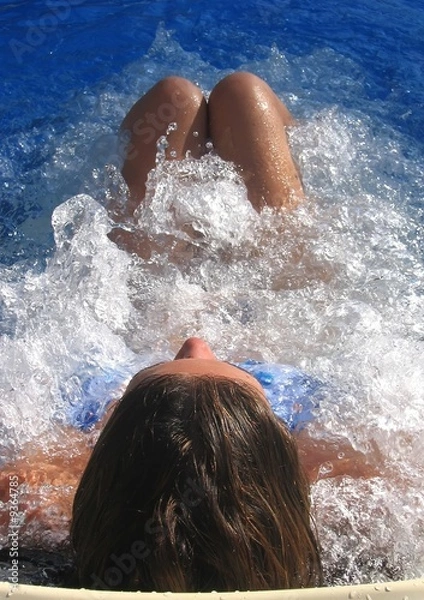 Obraz Kobieta w jacuzzi