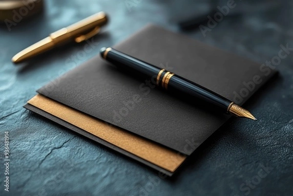 Fototapeta Elegant Pen and Envelope