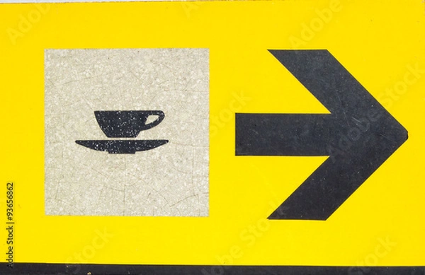 Obraz Yellow signboard bar