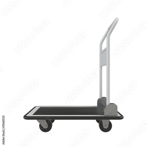 Obraz 荷物の乗っていない台車