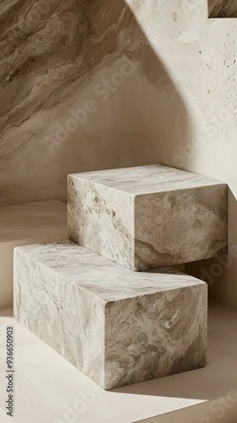 Fototapeta Abstract Stone Platform Minimalist Photography