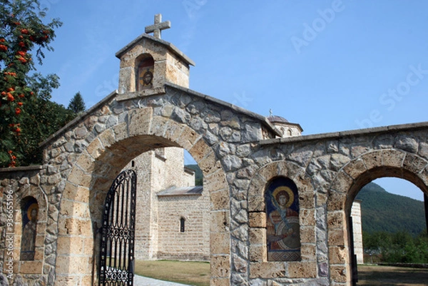 Fototapeta Djurdjevi stupovi is a Serbian Orthodox monastery, located two km from Berane, the north-east of Montenegro, and represents the most important cultural and historical monument of this region.