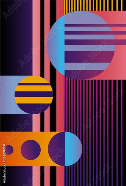 Fototapeta Background, Geometric shapes