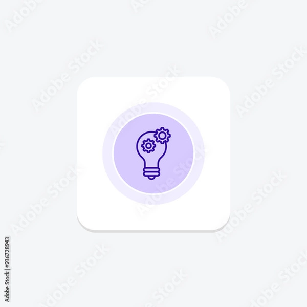 Fototapeta Idea Generation circle icon , vector, pixel perfect, illustrator file
