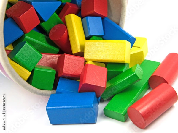 Fototapeta Holzbausteine