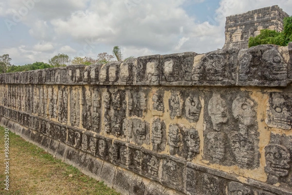 Obraz Chichen Itza archaeological complex in Yucatan Peninsula, Mexico. large pre-Columbian city