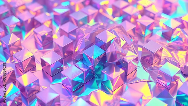Fototapeta abstract background with iridescent light