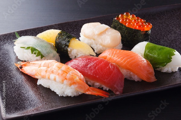 Fototapeta にぎり寿司の盛合せ