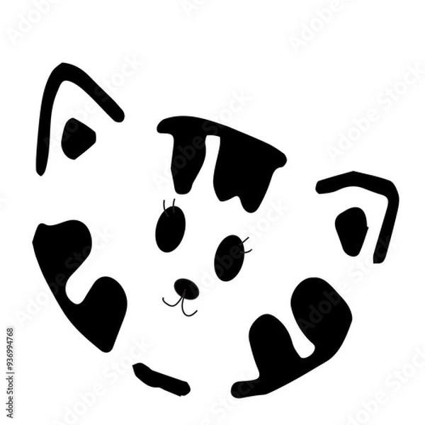 Obraz little black cat