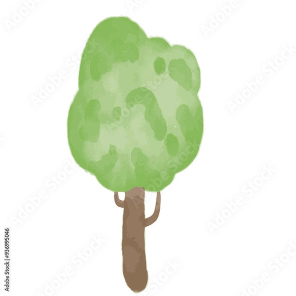 Obraz green apple tree