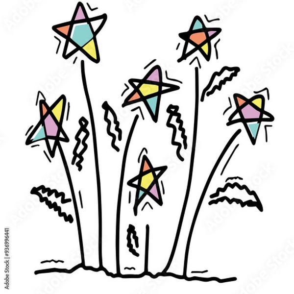 Obraz background with stars