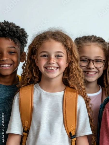 Fototapeta Smiling School Children