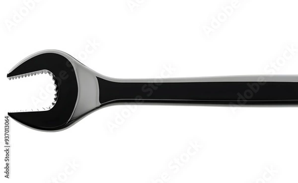 Obraz Chrome Wrench Isolated on White Background.