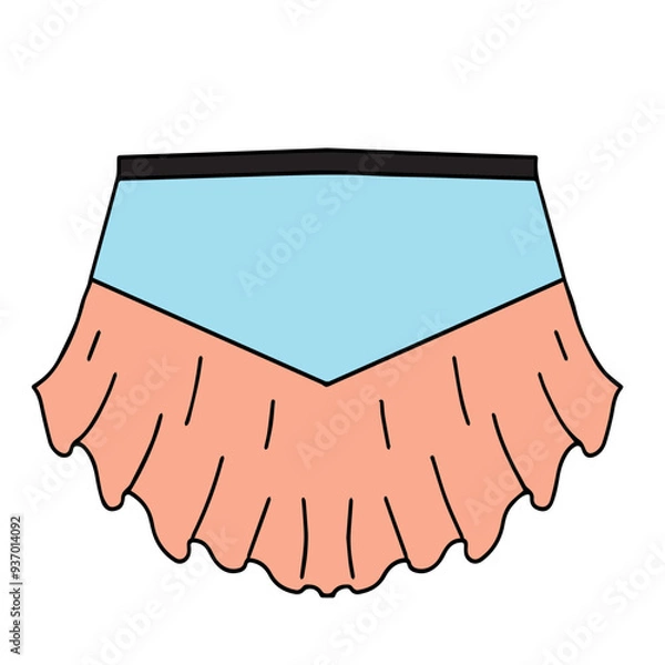 Obraz skirt illustration