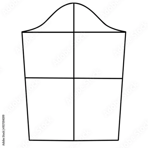 Obraz Fashion shirt sleeve pattern prototype