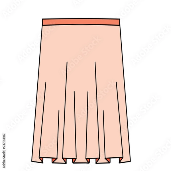 Obraz skirt illustration