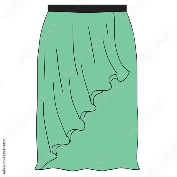 Obraz skirt illustration