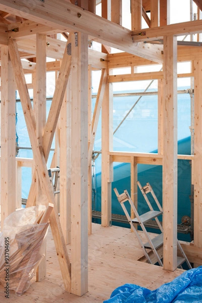 Fototapeta 木造住宅の建設