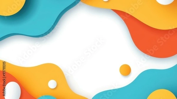 Fototapeta A sleek flat illustration with modern textures, perfect for enhancing your design projects with depth and creativity.