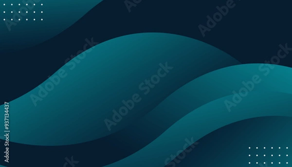 Obraz Green abstract gradient background. Vector illustration