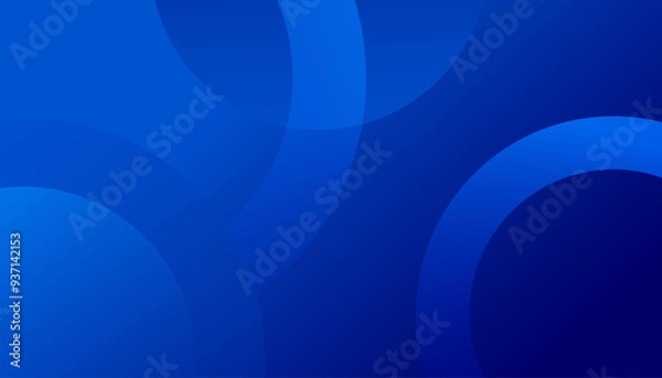 Fototapeta Blue abstract background. Dynamic shapes composition. Eps10 vector
