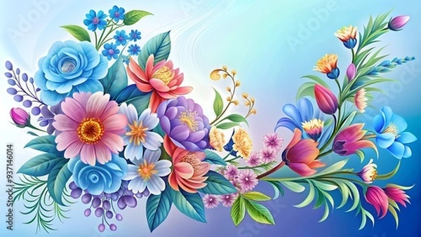 Fototapeta background with flowers