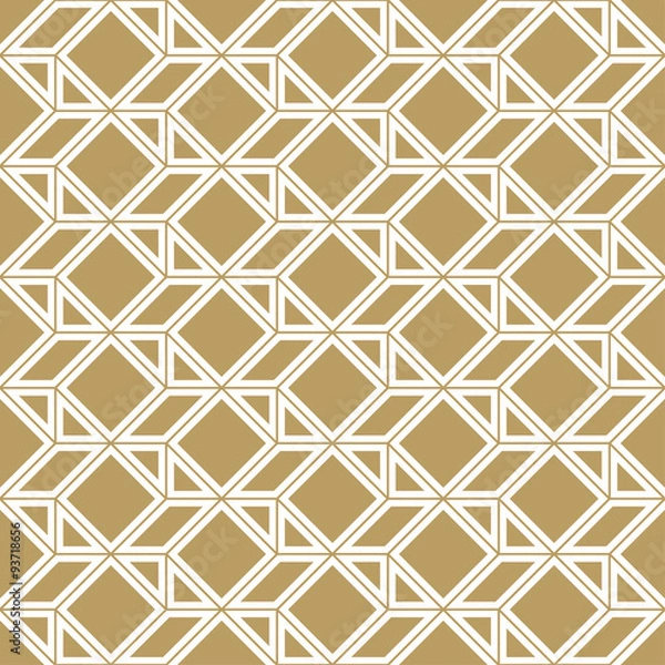 Fototapeta outline pattern of geometric shapes
