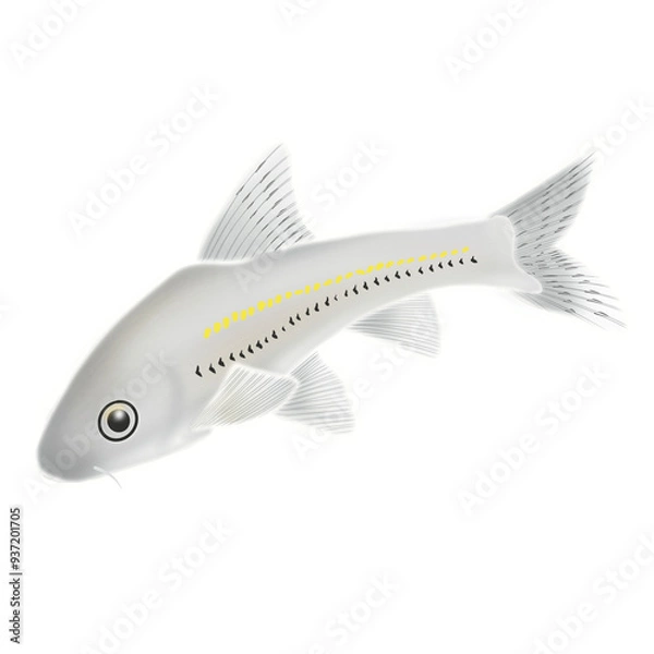 Obraz Elegant Fish Set - Endangered Species Illustration