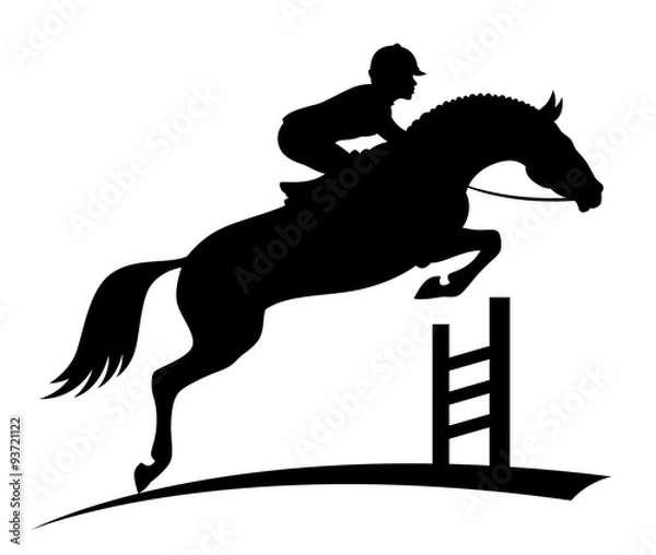 Fototapeta Jumping horse