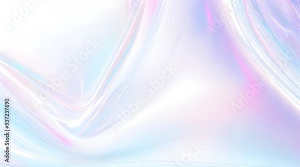 Obraz Holographic background seamless trendy iridescent light foil texture. Soft holographic pastel unicorn marble background pattern. Modern pearlescent blurry abstract swirl illustration.	
