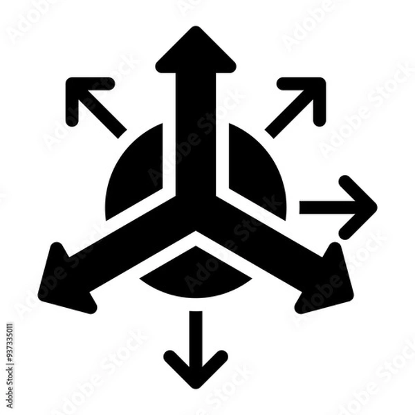 Obraz accelerometer sensor glyph icon