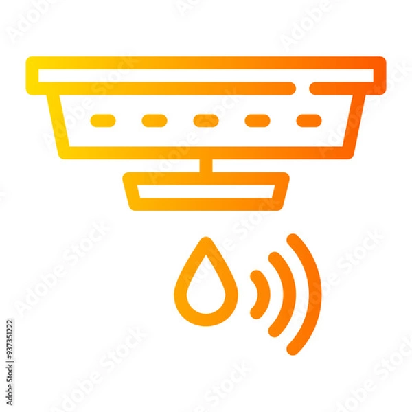 Obraz flood sensor gradient icon