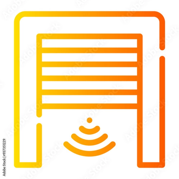 Obraz garage gradient icon