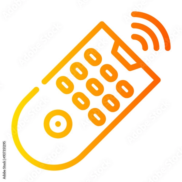 Obraz remote control gradient icon
