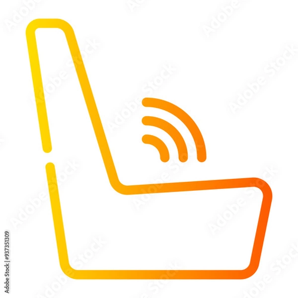 Obraz seat gradient icon