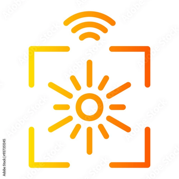 Obraz sensor gradient icon