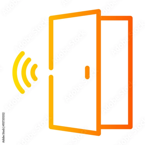 Obraz smart home gradient icon