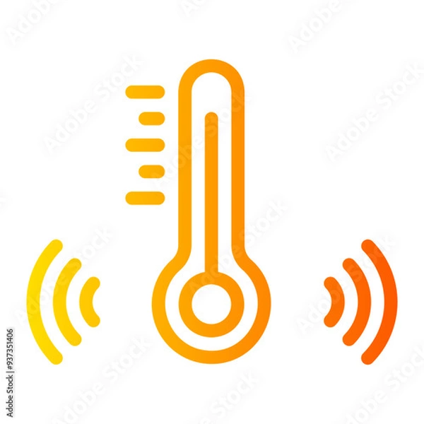 Obraz temperature control gradient icon