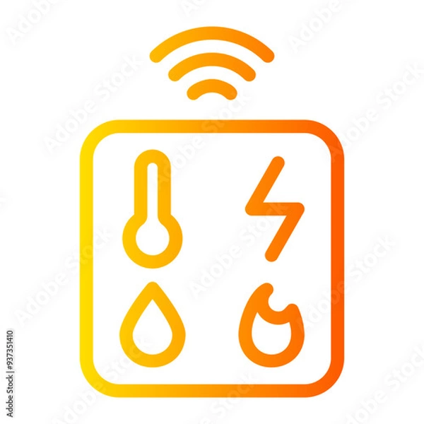 Obraz temperature control gradient icon